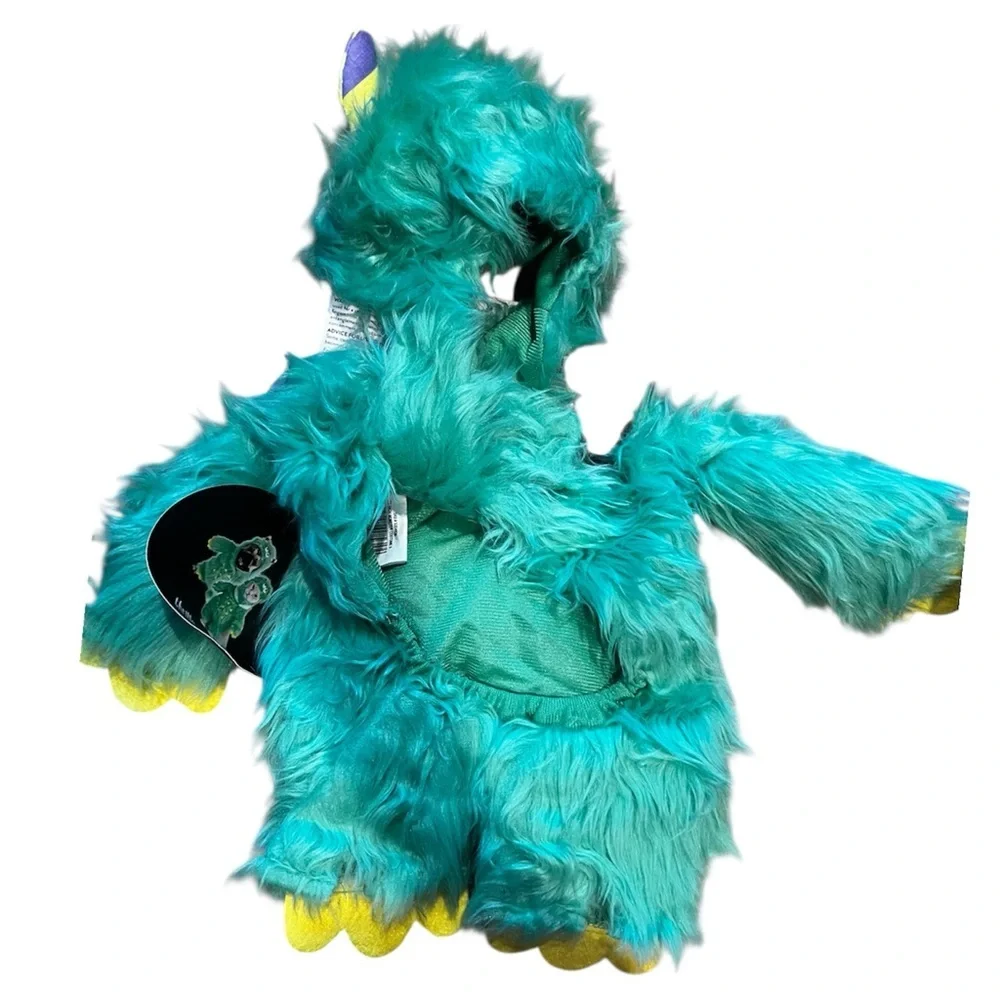 Thrills & Chills Monster Pet Costume - Teal and Yellow NWT XS and S